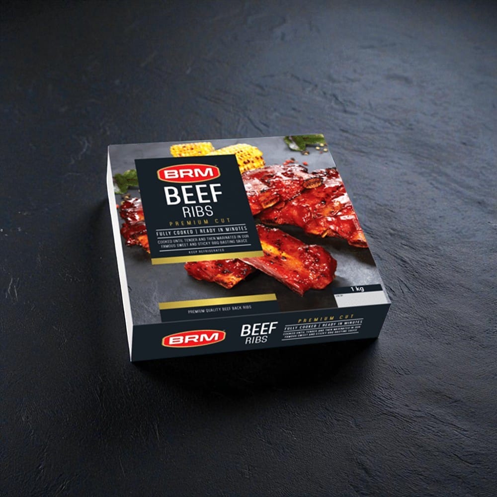 Beef-ribs-slate-back-ground-