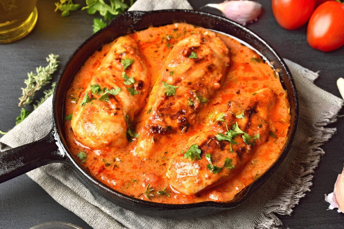 Chicken breast in tomato sauce