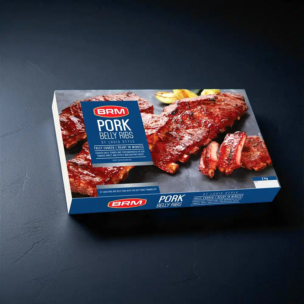 2KG – PORK BELLY RIBS – ST LOUIS STYLE
