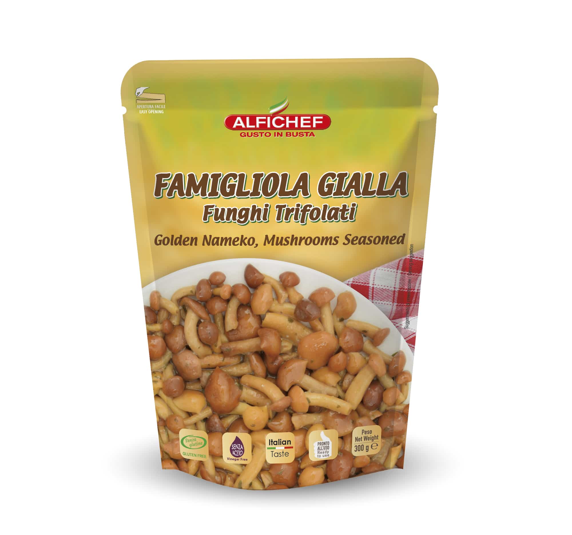 GOLDEN NAMEKO MUSHROOMS, SEASONED