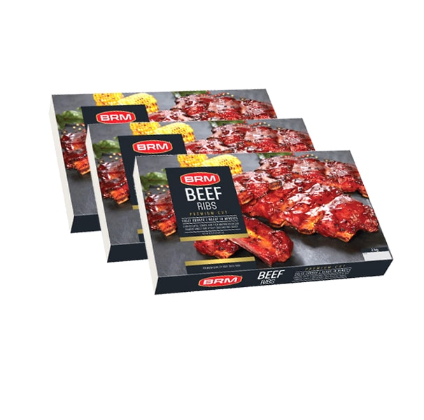 3 X 2kg Beef Ribs - BRM Shop