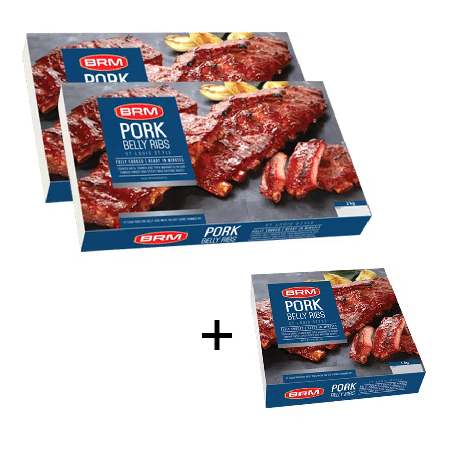 2 X 2kg St Louis Style + 1kg St Louis Style